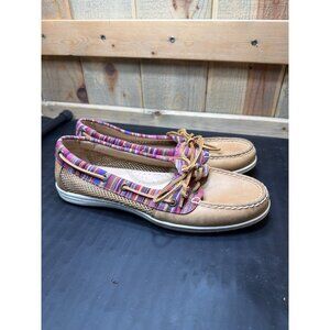 Sperry Top-Sider Firefish Caribbean Stripe Boat Shoes Womens 8 Leather